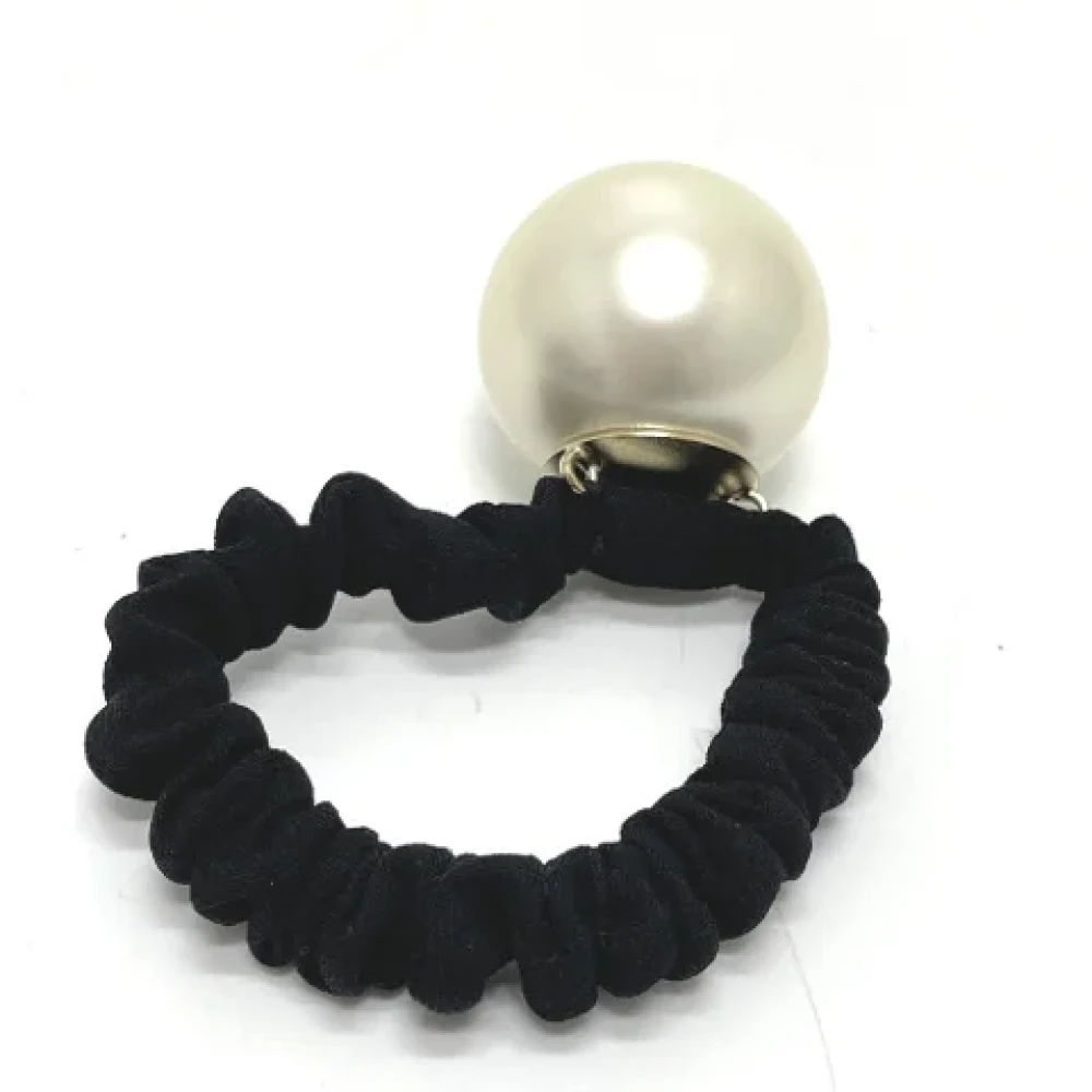 Chanel Vintage Pre-owned Fabric hair-accessories Black Dames