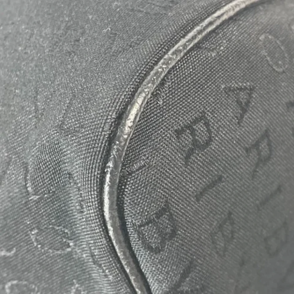 Bvlgari Vintage Pre-owned Canvas handbags Black Dames