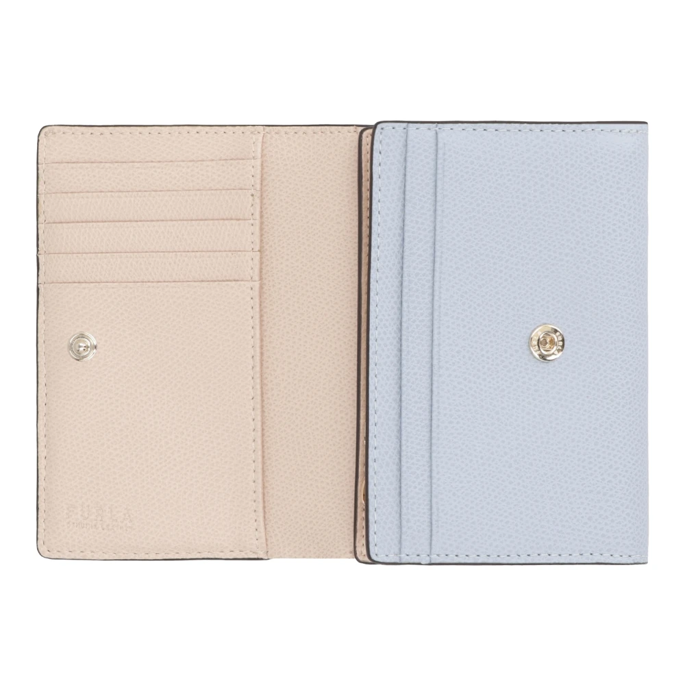 Furla Camelia Leren Portemonnee met Diverse Functies Blue Dames