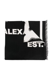 Alexander McQueen -sjaals zwart
