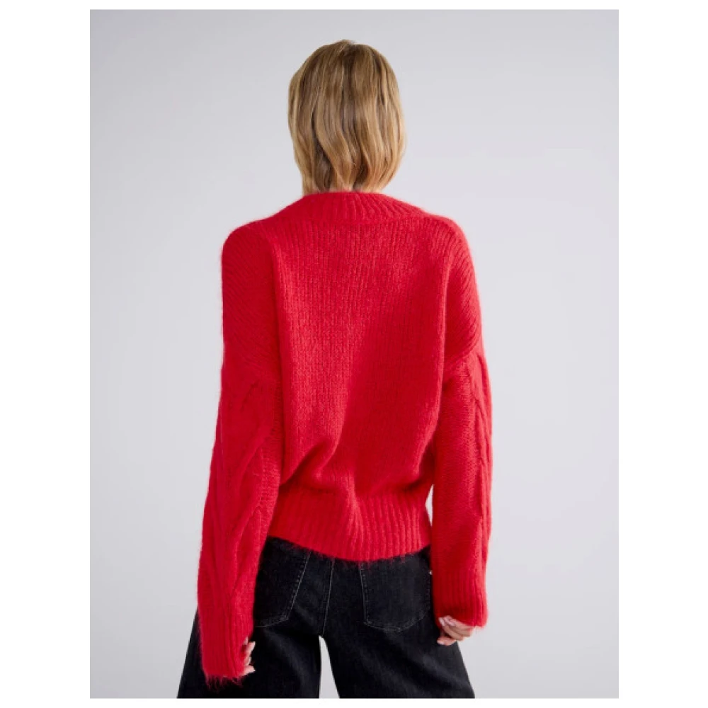 Summum Woman Twist Gebreide Trui Red Dames