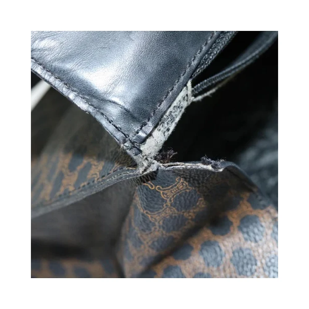 Celine Vintage Pre-owned Leather handbags Black Dames