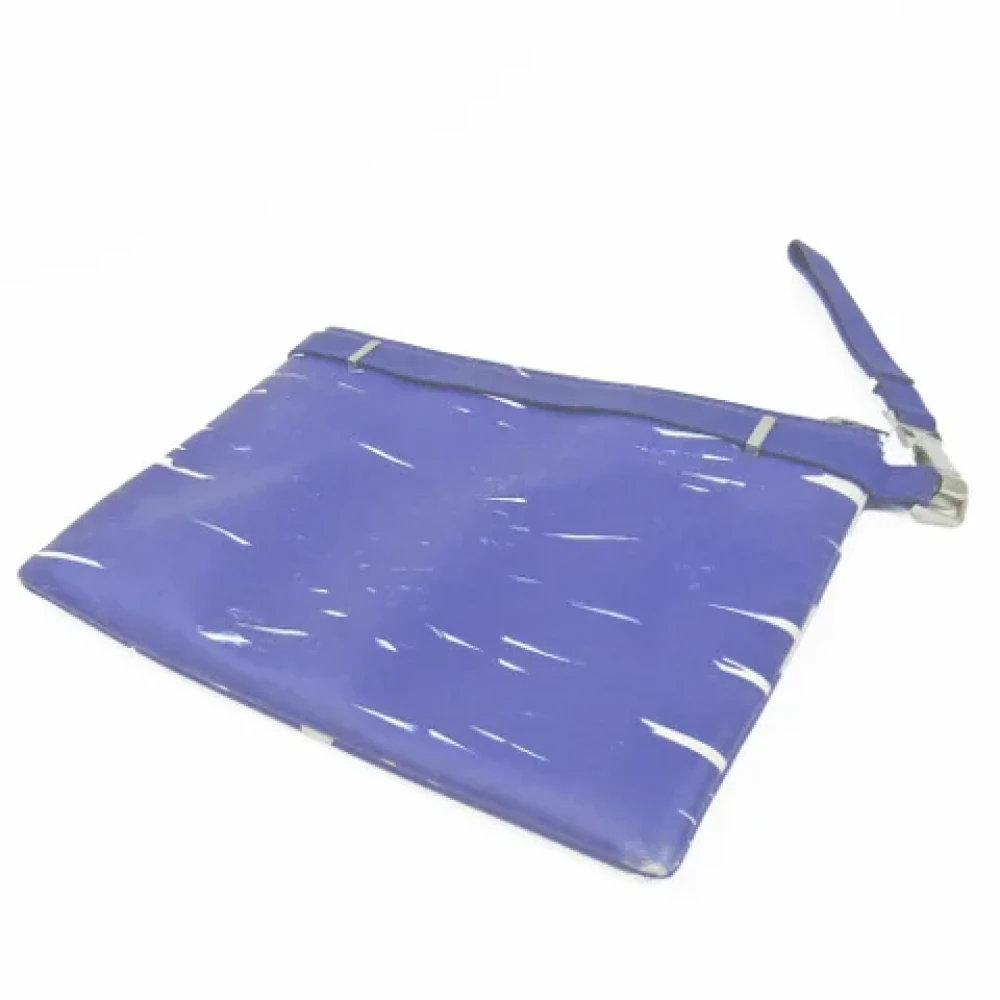 Balenciaga Vintage Pre-owned Leather clutches Blue Dames