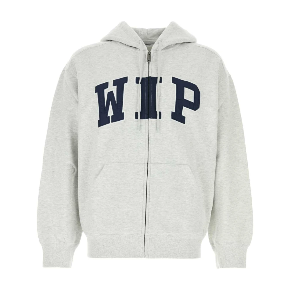 Carhartt WIP Lichtgrijze Hooded Sweat Jacket Gray Heren