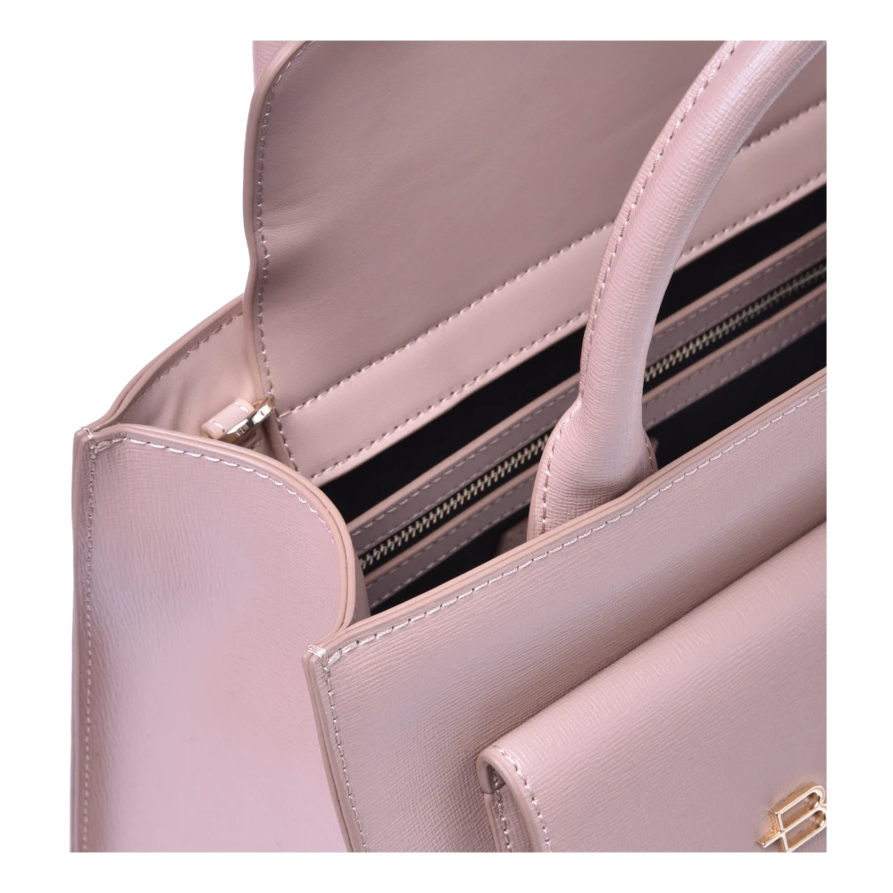 Baldinini Handbag with purse in nude saffiano leather Beige Dames