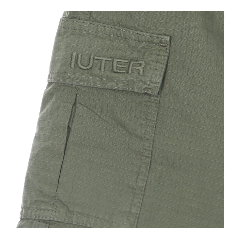 Iuter Ripstop Cargo Shorts met Zakken Green Heren