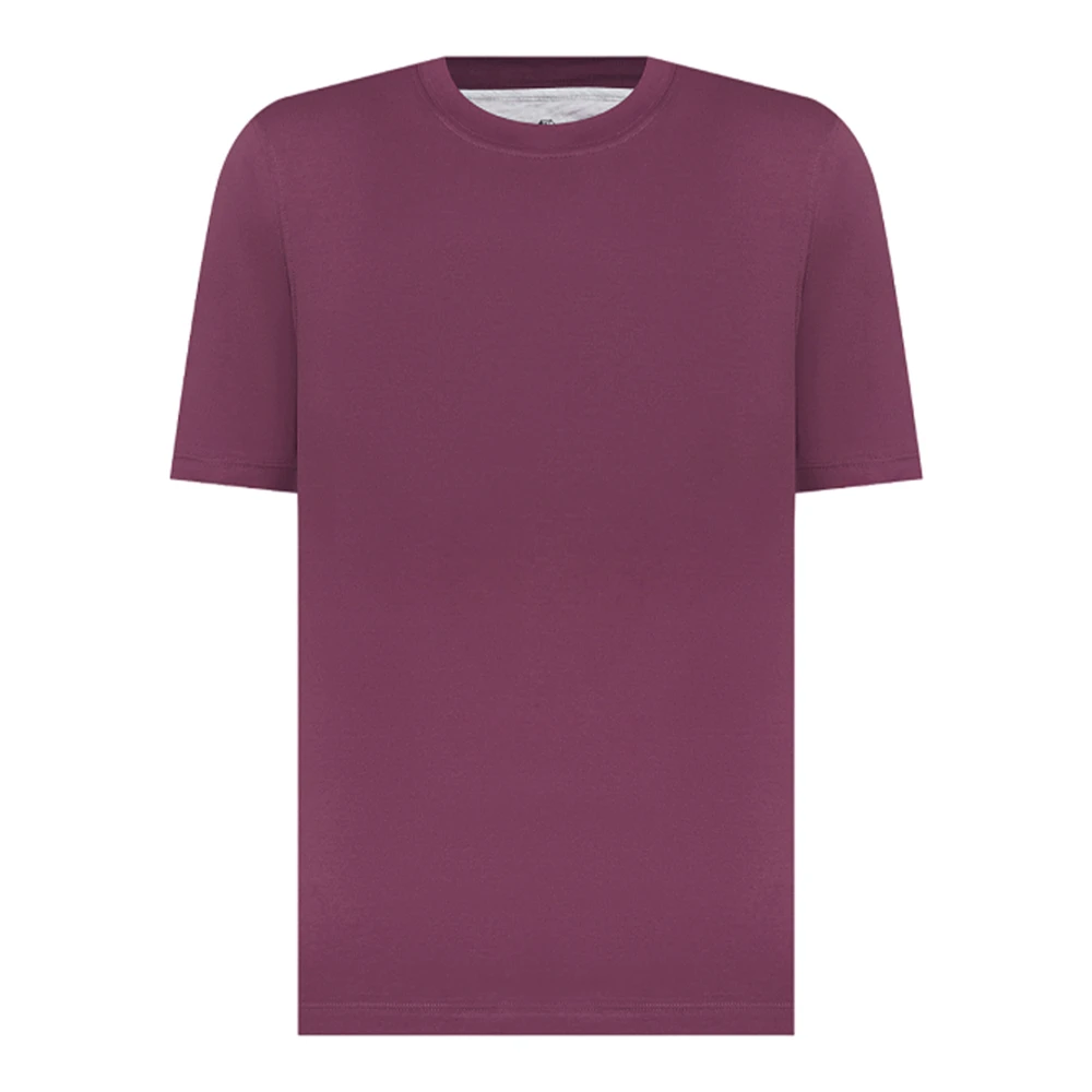 Brunello Cucinelli Herr Basic Fit T-shirt Purple, Herr