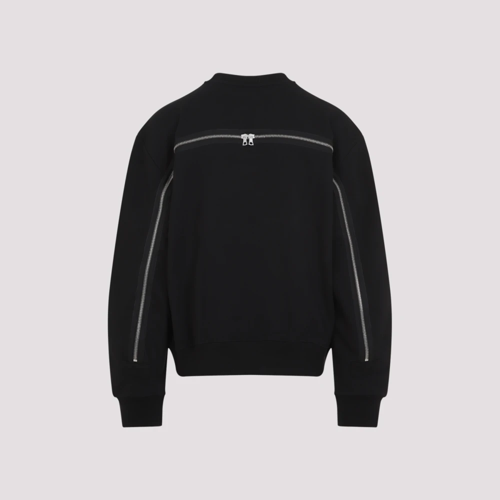 Dries Van Noten Zwarte katoenen trui voor mannen Black Heren