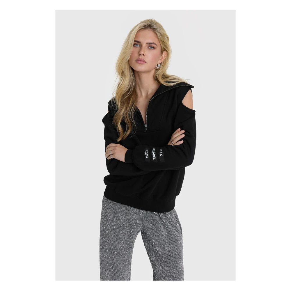Alix The Label Zwarte Trui met Stijl 2412887953 Black Dames