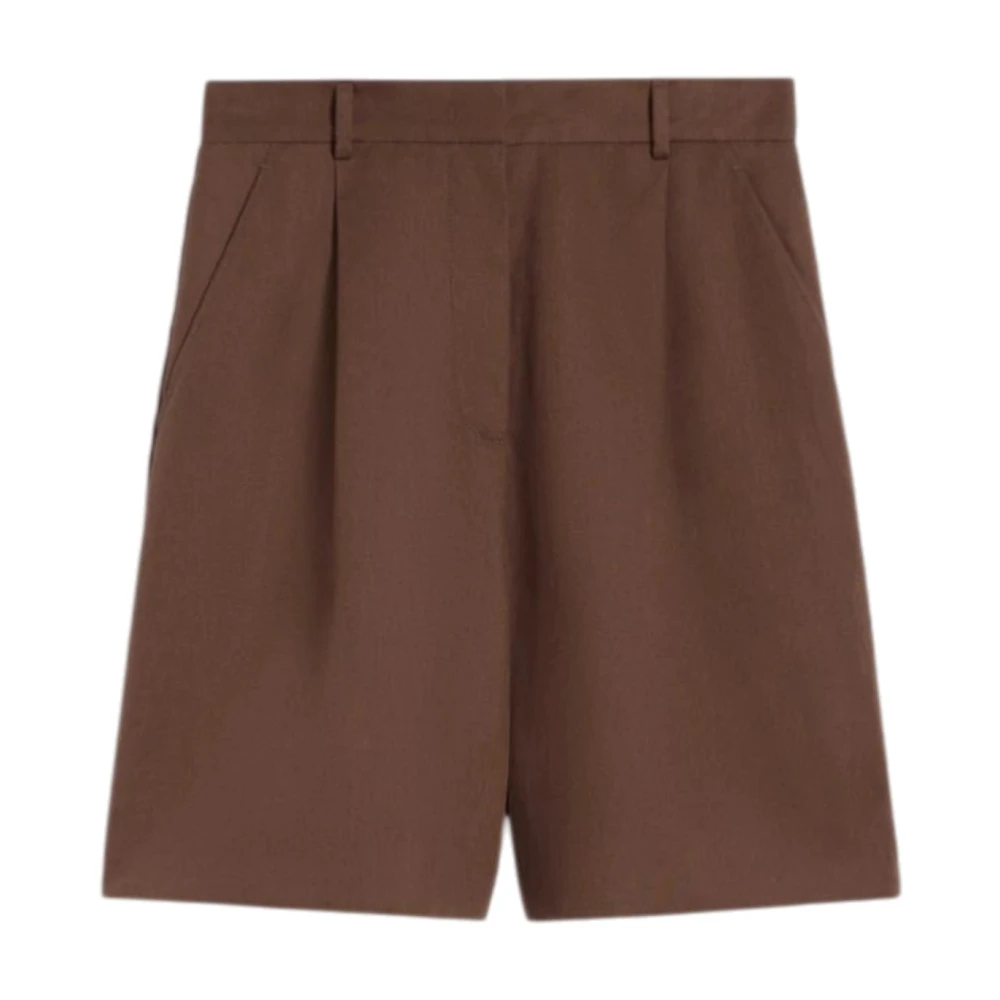 Weekend Max Mara Vrouw Bruin Korte Broeken Dames, M, Short Shorts