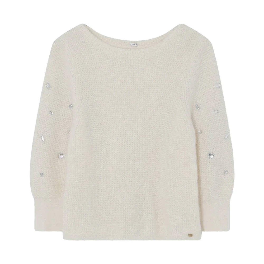 Gustav Gebreide Pullover Inoa White Dames