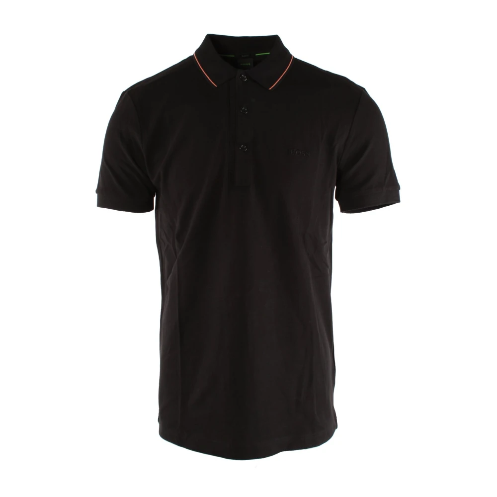 Hugo Boss Slim Fit Bomull Polo Skjorta Black, Herr