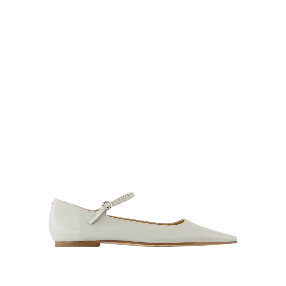 Aeyde Women's Green Leather Ballerinas - Pointed Toe