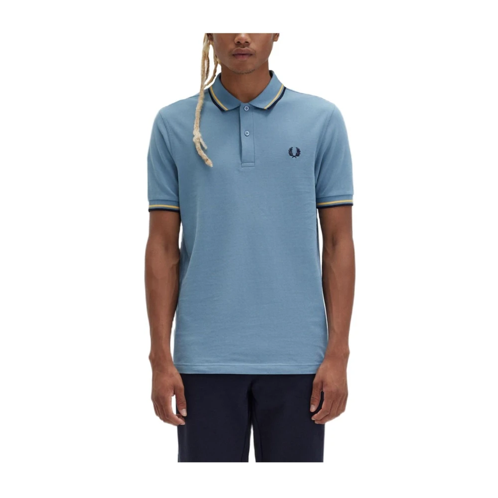Fred Perry Modern Slim Fit Piqué Polo Blue, Herr
