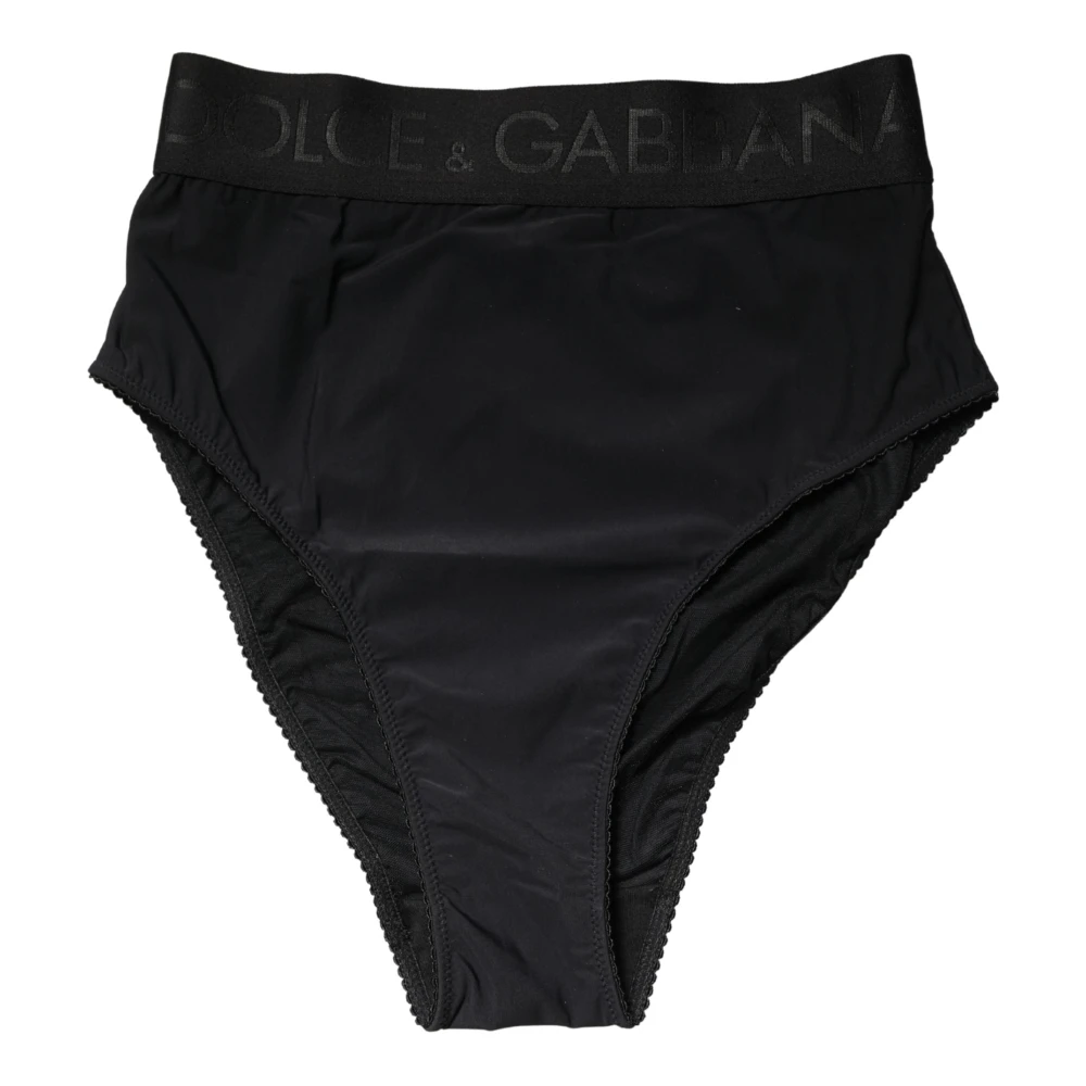 Dolce & Gabbana Women's Black Underpants, S, High Brief