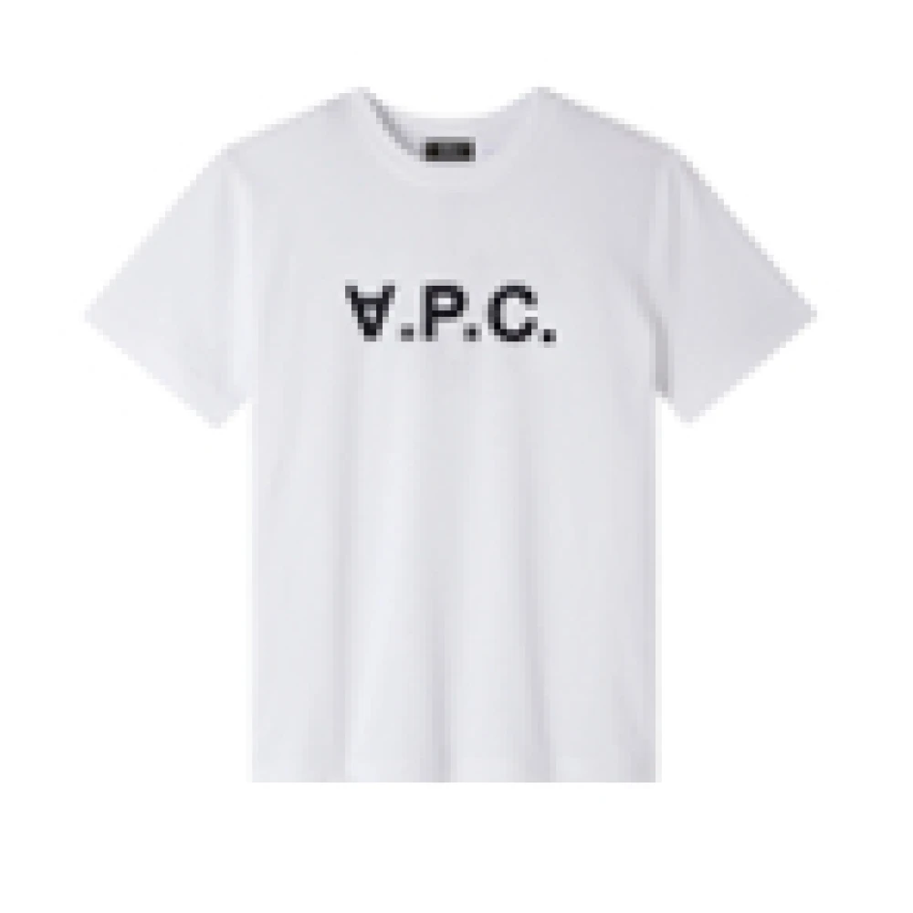A.p.c. Herr Vit Toppar M, Bomull, Standard Big Vpc T-Shirt