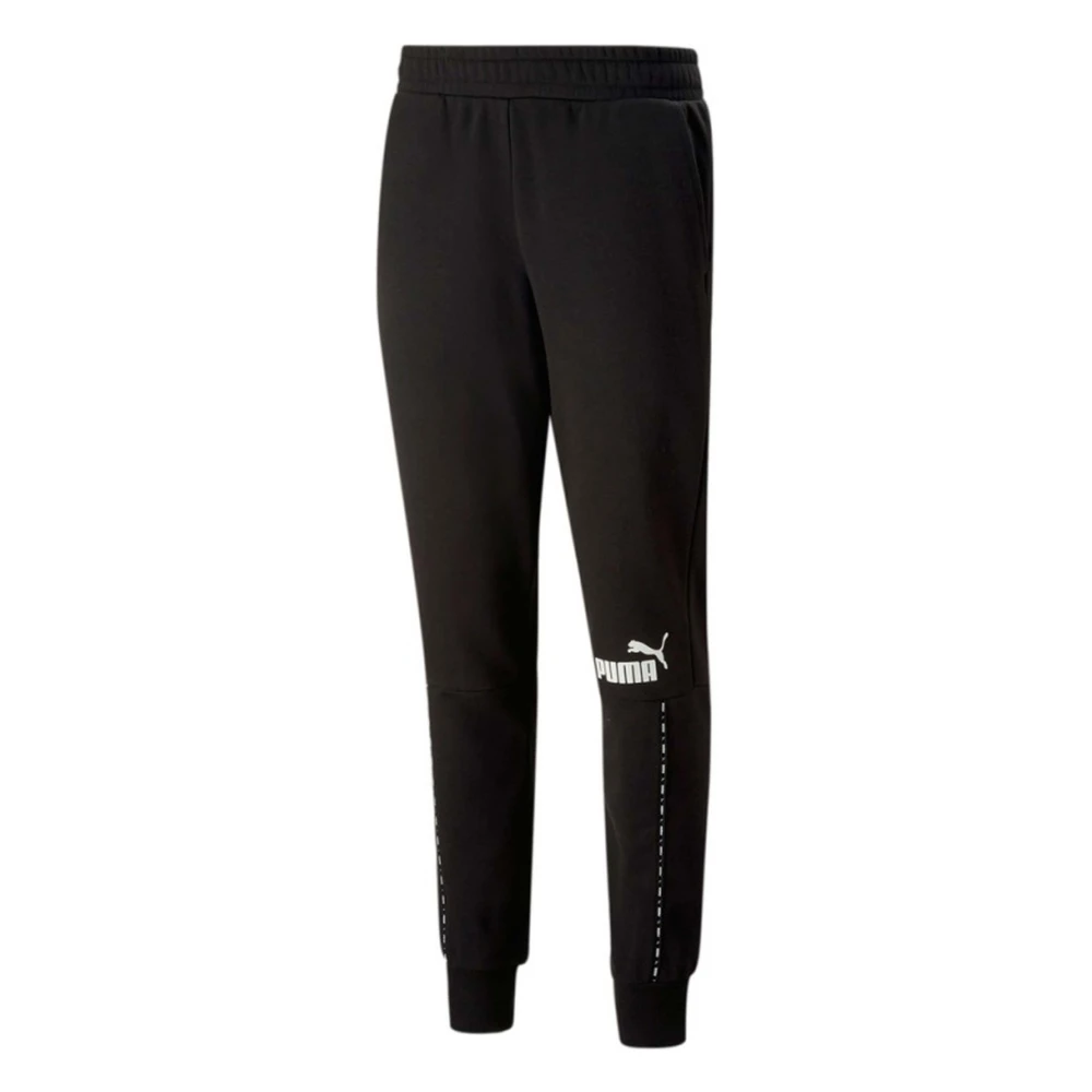 Puma Ess Block X Tape Sweatpants Lange broek Black Heren