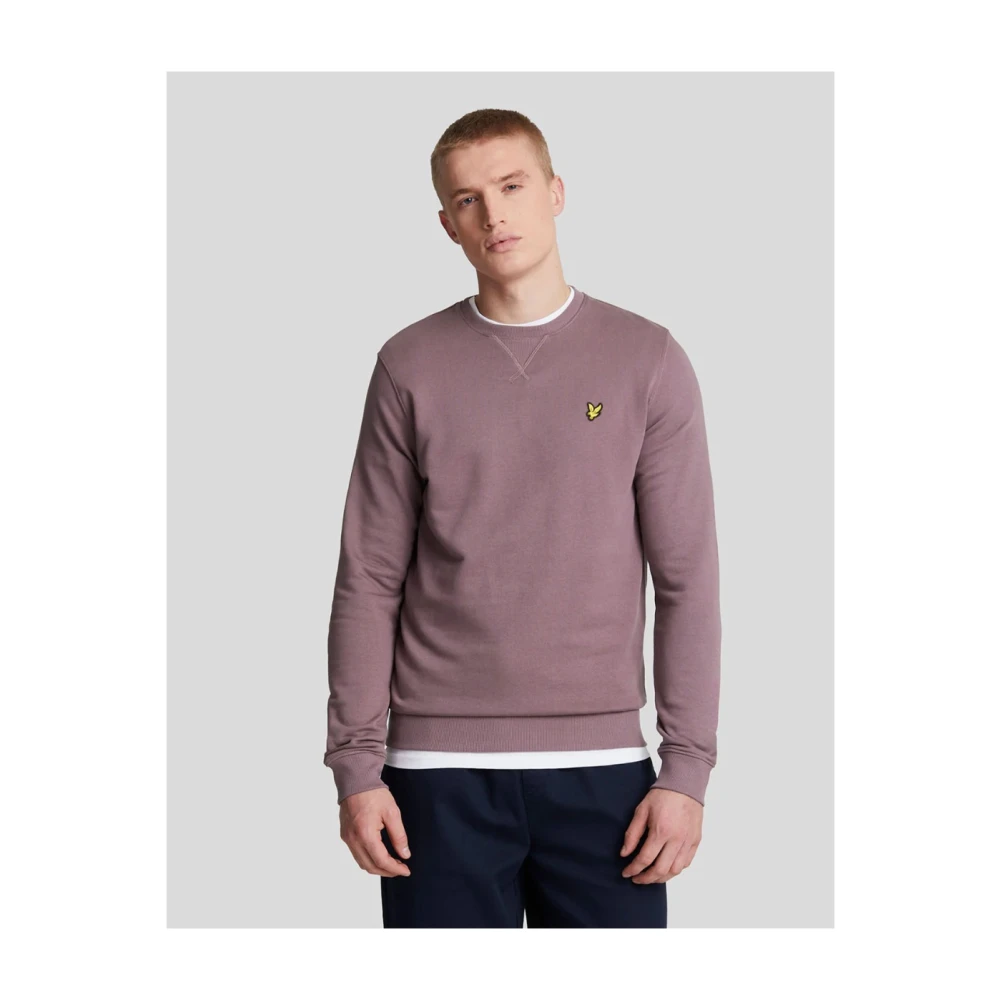 Lyle & Scott Paarse Sweater Ml424Vog Purple Heren