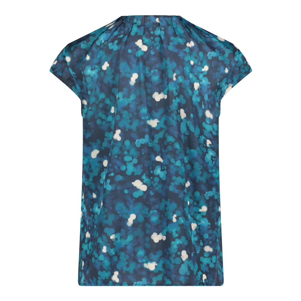 Betty & Co Betoverende korte mouwen blouse Blue Dames