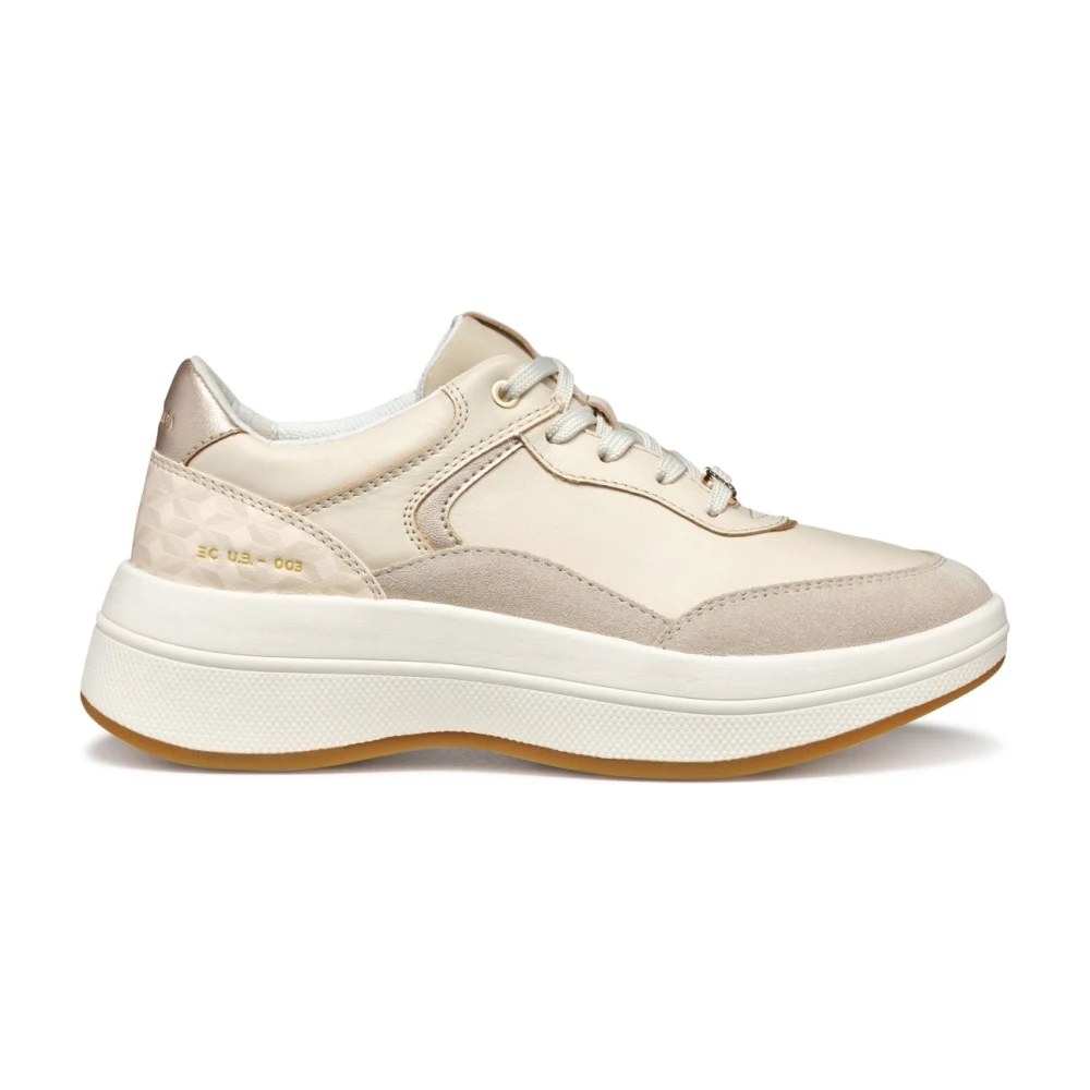 Geox Women's Beige Sneakers,, Leisure Trainers For Size 7 Uk