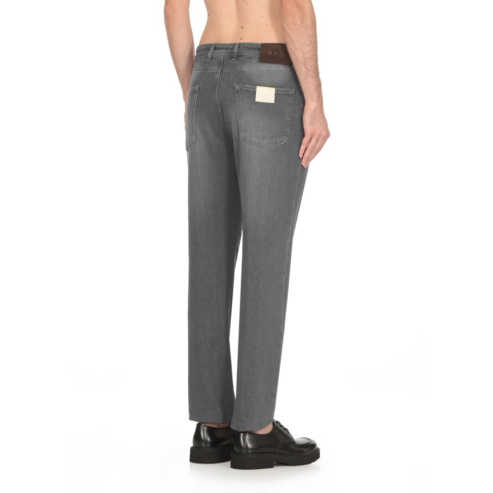 Briglia Grijze Katoenen Jeans met Riemlussen Gray Heren