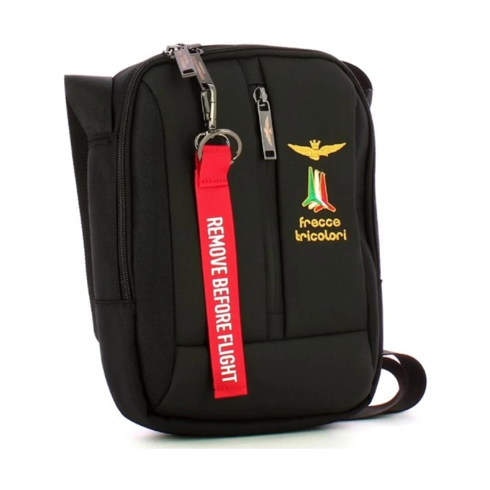 aeronautica militare Heren Schoudertas Black Heren