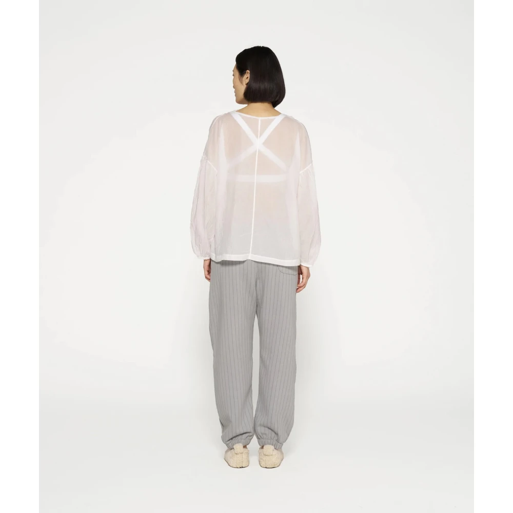 10Days Biologisch Katoen Ballonmouw Blouse White Dames