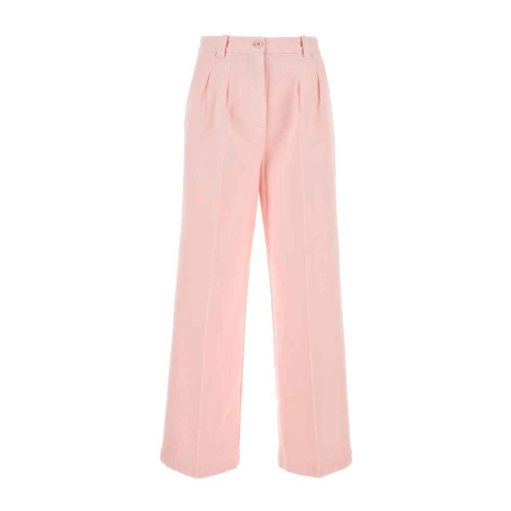 A.p.c. Wide Trousers Pink Dames
