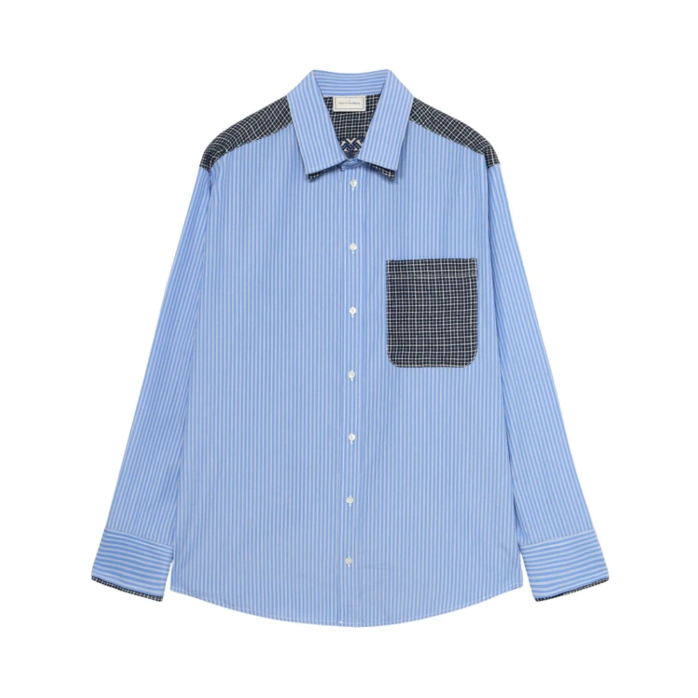 Pierre-Louis Mascia Men's Blue Casual Shirts, Xs, Alotho Longsleeve Shirt