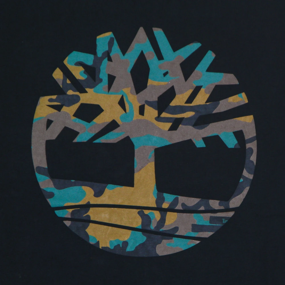 Timberland Camo Tree Tee Zwart Korte Mouw Black Heren