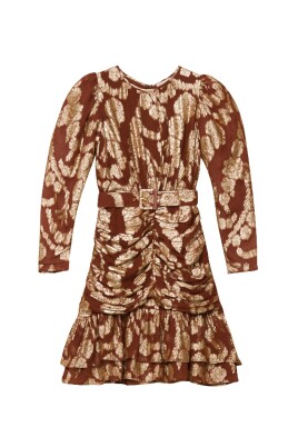 golden-brocade-georgette-mini-dress