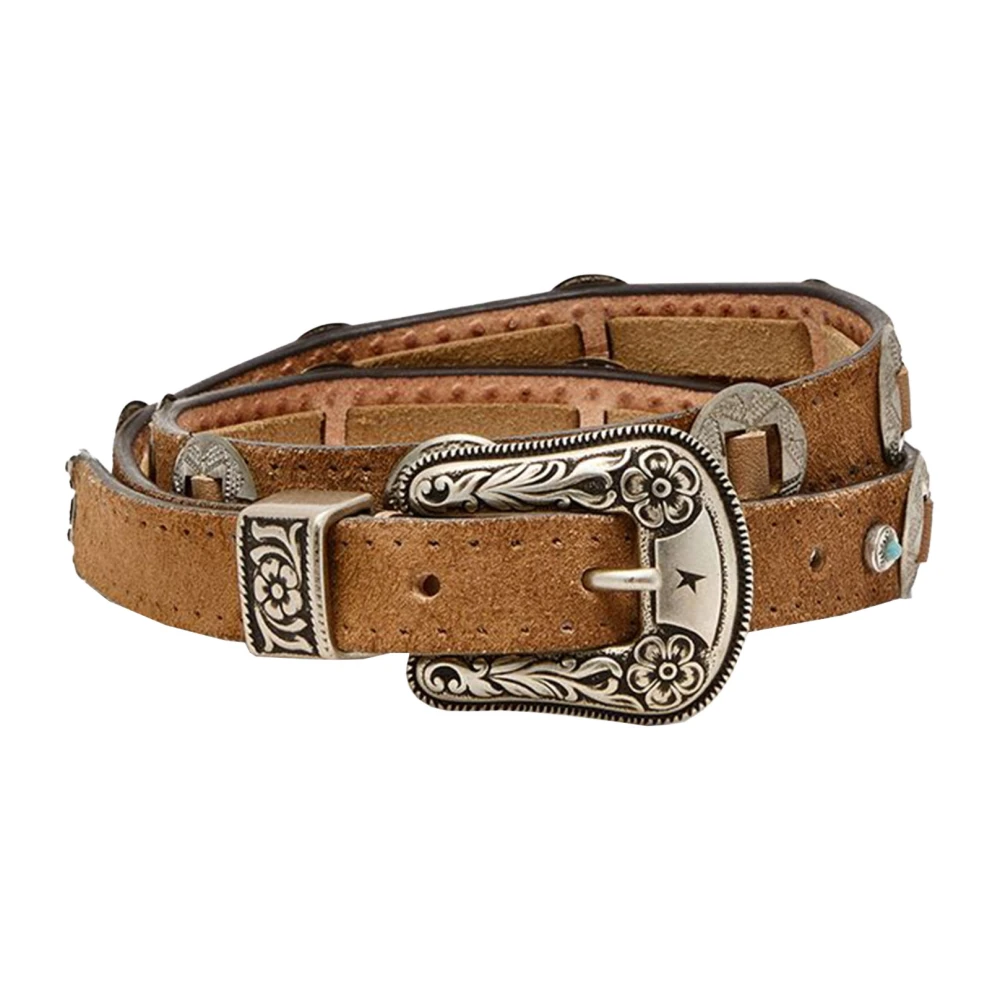 Golden Goose Women's Beige Thin Lace Belt - Belts - 80 Cm - Accessories
