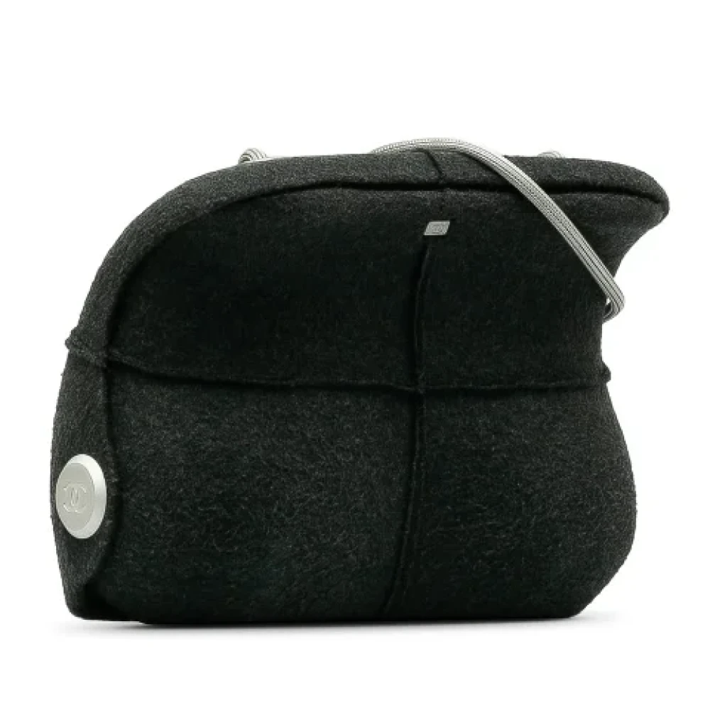 Chanel Vintage Pre-owned Canvas crossbody-bags Gray Dames