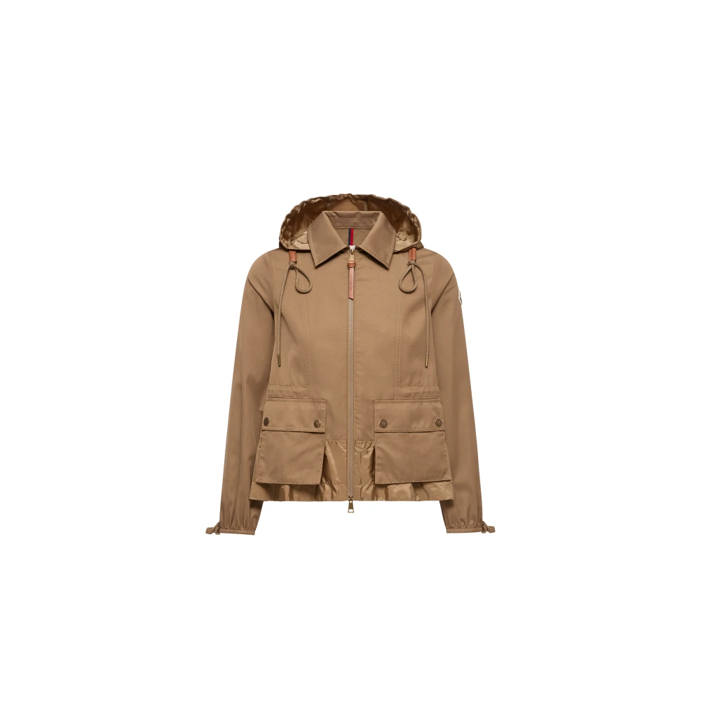 Moncler Beige Adenium Jacket - Female - Light Jackets - S - Jackets