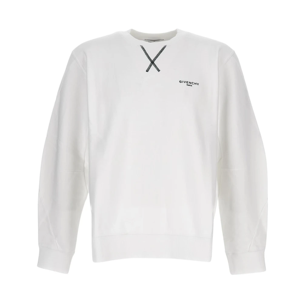 Givenchy Men's White Couture Seam Crewneck Sweatshirt - Sweatshirts - Xl - Sweatshirts & Hoodies