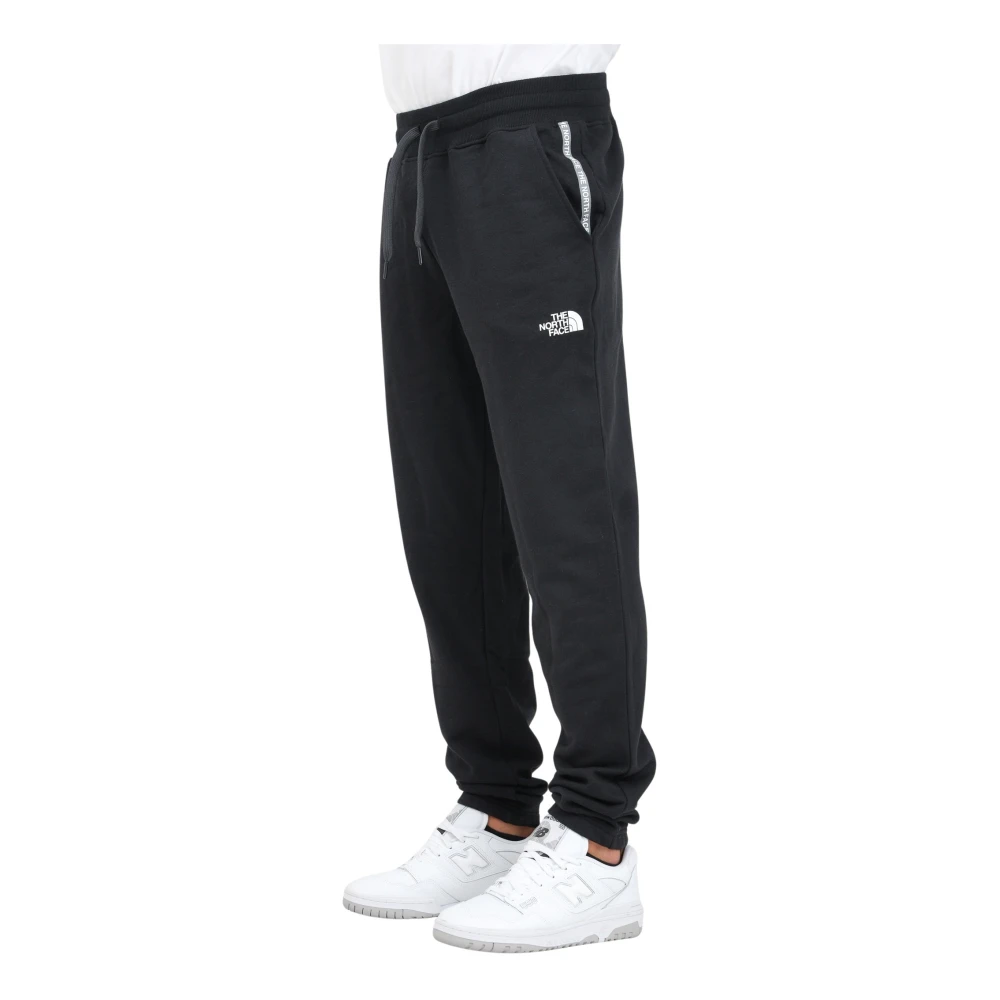 The North Face Zwarte Fleece Sweatpants voor Mannen Black Heren