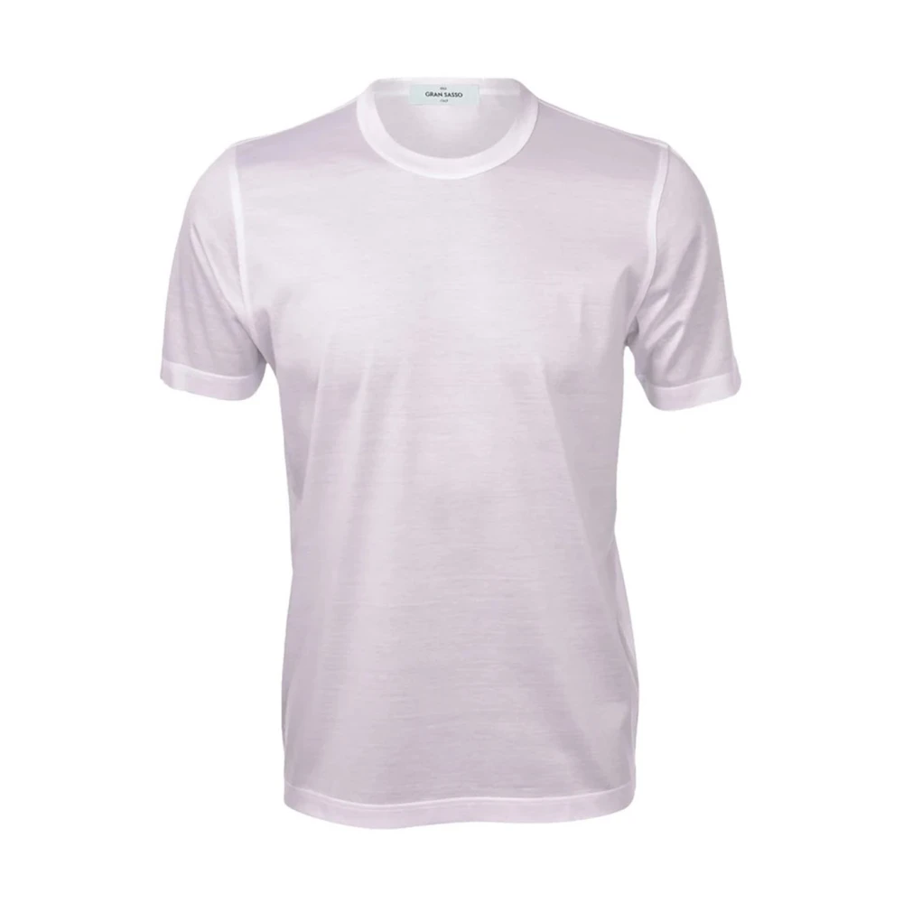 Gran Sasso Wit Katoenen T-shirt Klassieke Stijl White Heren