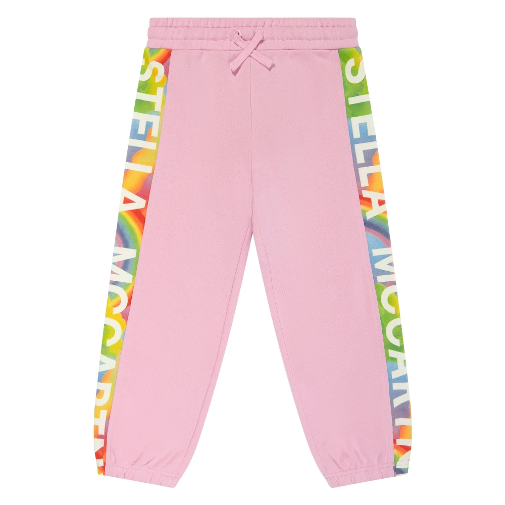 Stella Mccartney Girls Pink Sweatpants, 14 Y, Logo Joggers