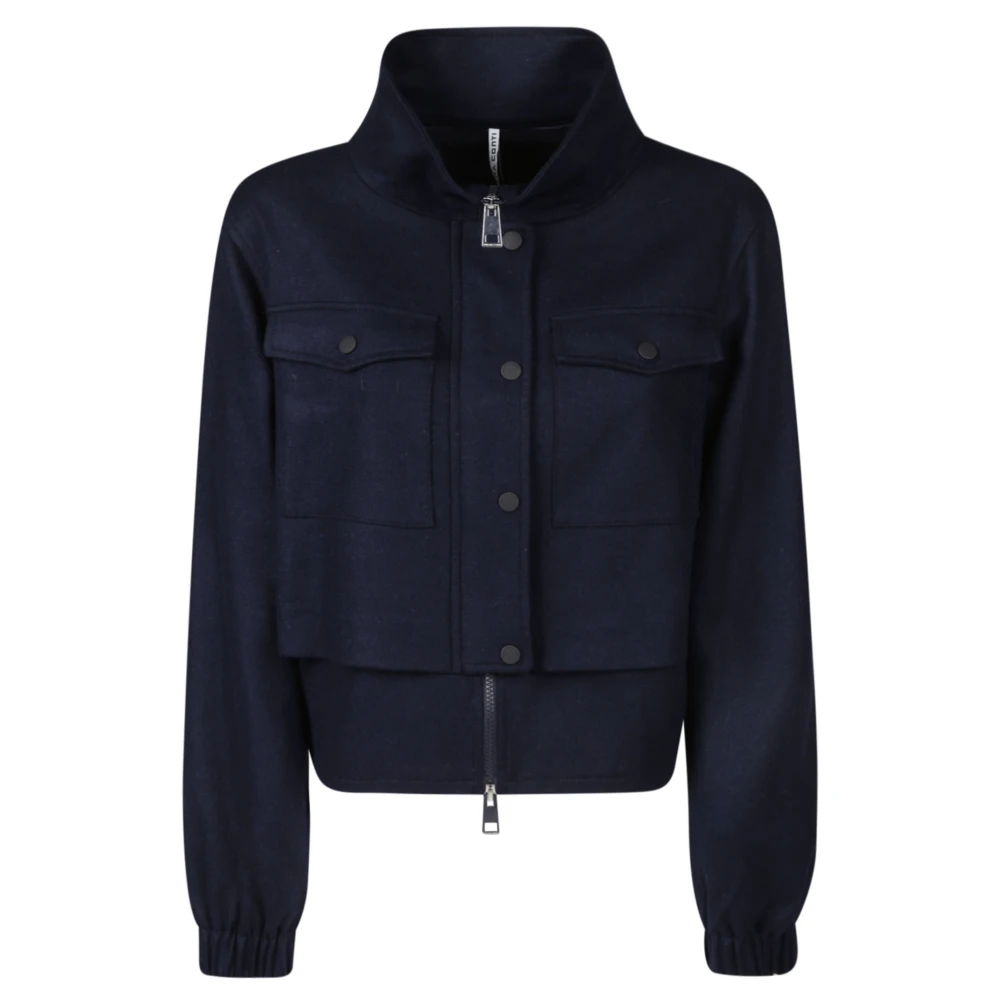 Liviana Conti Jas met Moderne Snit en Verfijnde Details Blue Dames