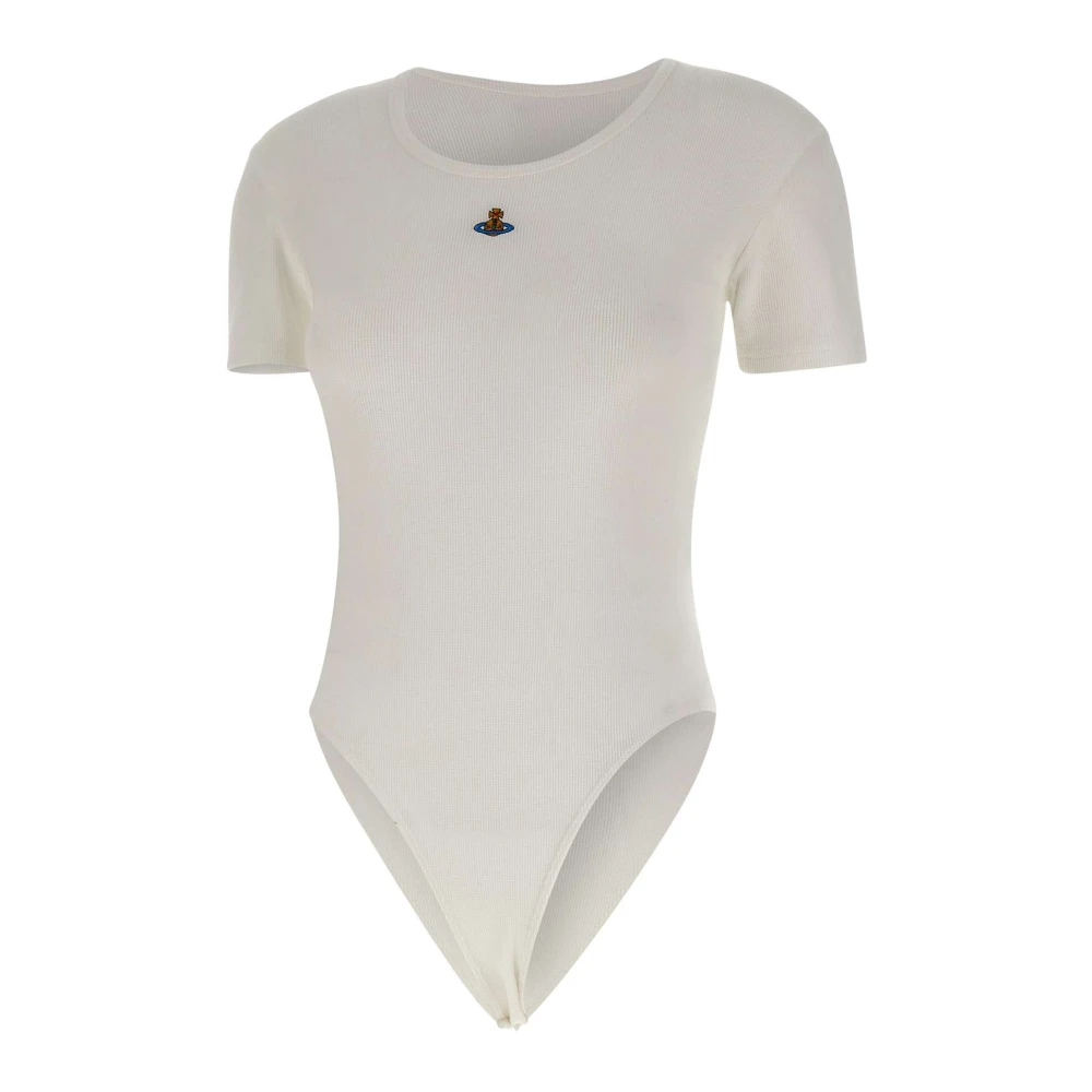 Vivienne Westwood Women's White Cap Sleeve Bodysuit - Full-Body - S - Tops
