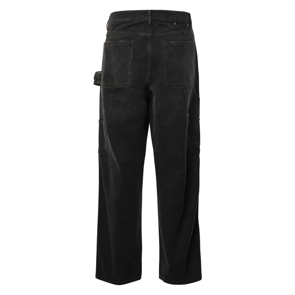 Golden Goose Stijlvolle Straight Jeans Black Heren