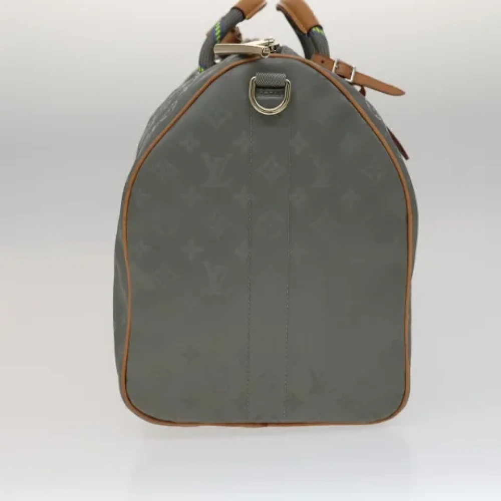 Louis Vuitton Vintage Pre-owned Canvas travel-bags Gray Dames