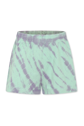 green-tie-dye-cotton-sporty-shorts