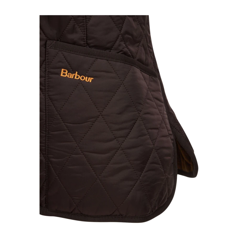 Barbour Bruine Fleece Vest met Zakken Brown Dames