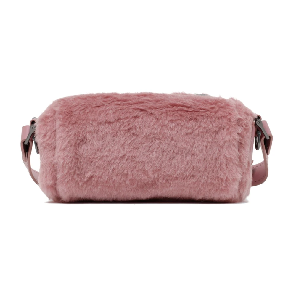 Max Mara Geometrische Lichtroze Teddy Schoudertas Pink Dames
