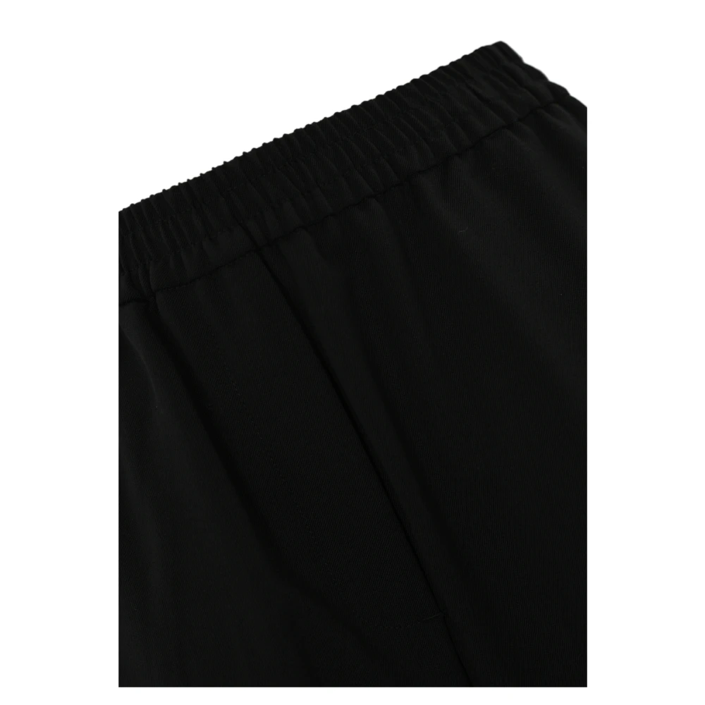 Max Mara Weekend Zwarte wollen rechte broek Black Dames