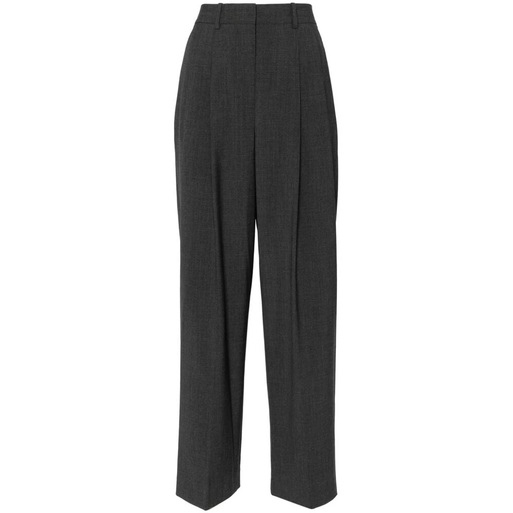 Theory Antracietgrijze Wollen Broek Gray Dames