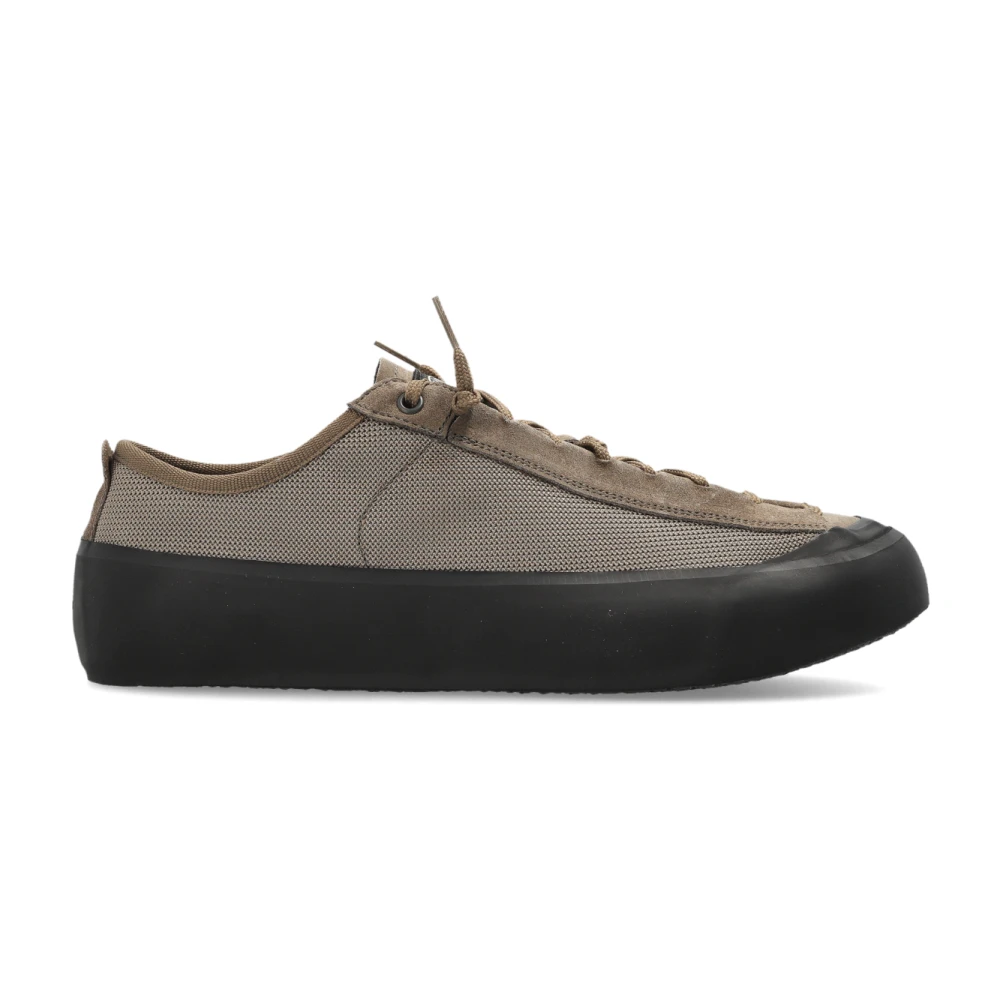 Stone Island Lage Sneaker met Compass Patch Heren Schoenen Grijs
