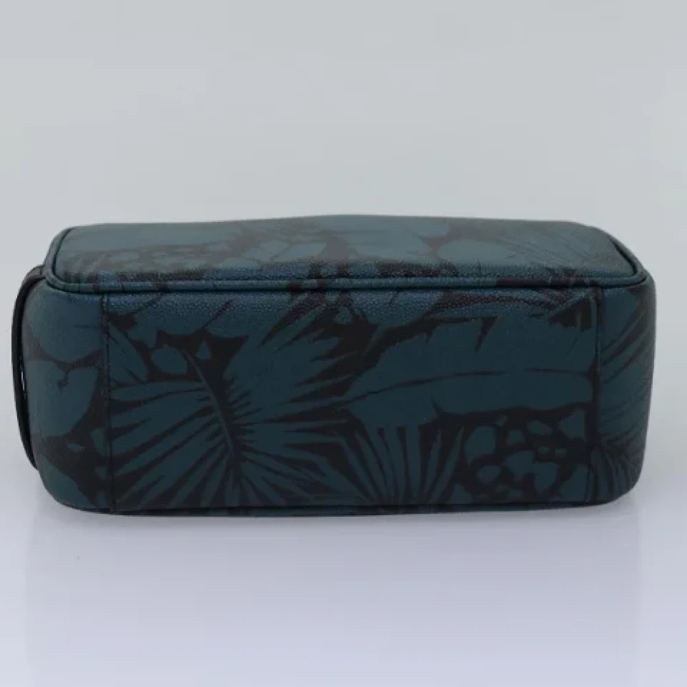Yves Saint Laurent Vintage Pre-owned Leather clutches Blue Dames