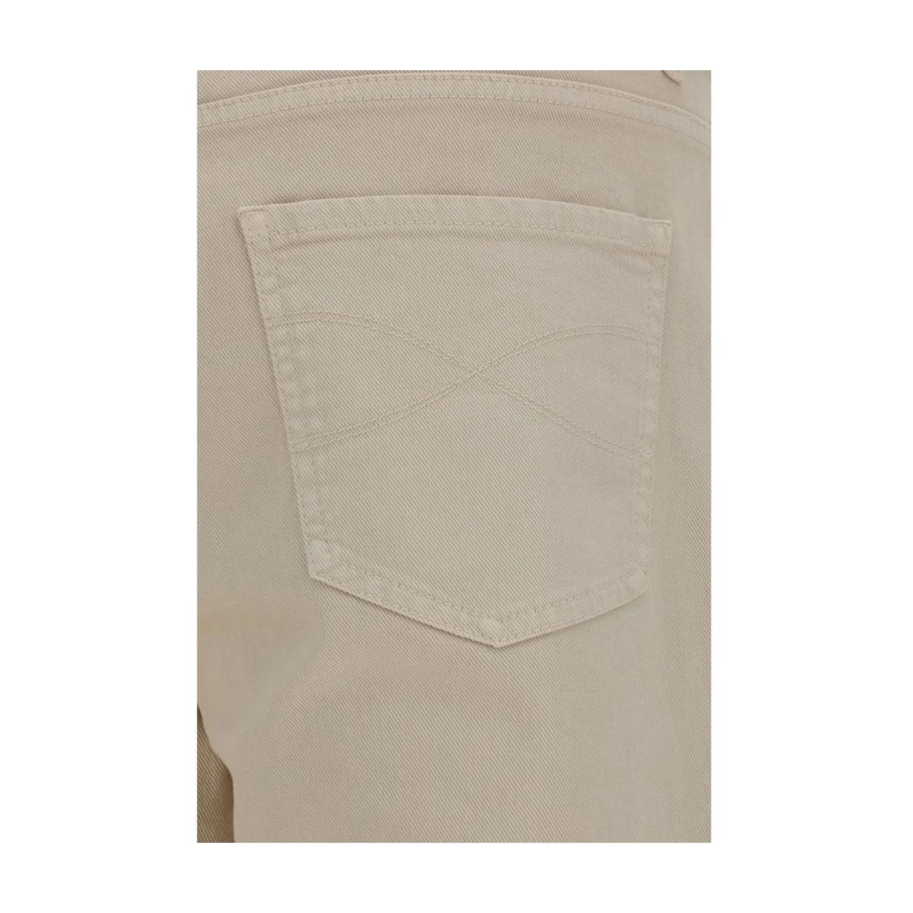 BRUNELLO CUCINELLI Klassieke katoenen chino broek Beige Heren